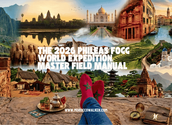 walking the world, through Moroccan eyes. morocco walker Morocco walker travel blog - THE 2026 PHILEAS FOGG WORLD EXPEDITION MASTER FIELD MANUAL